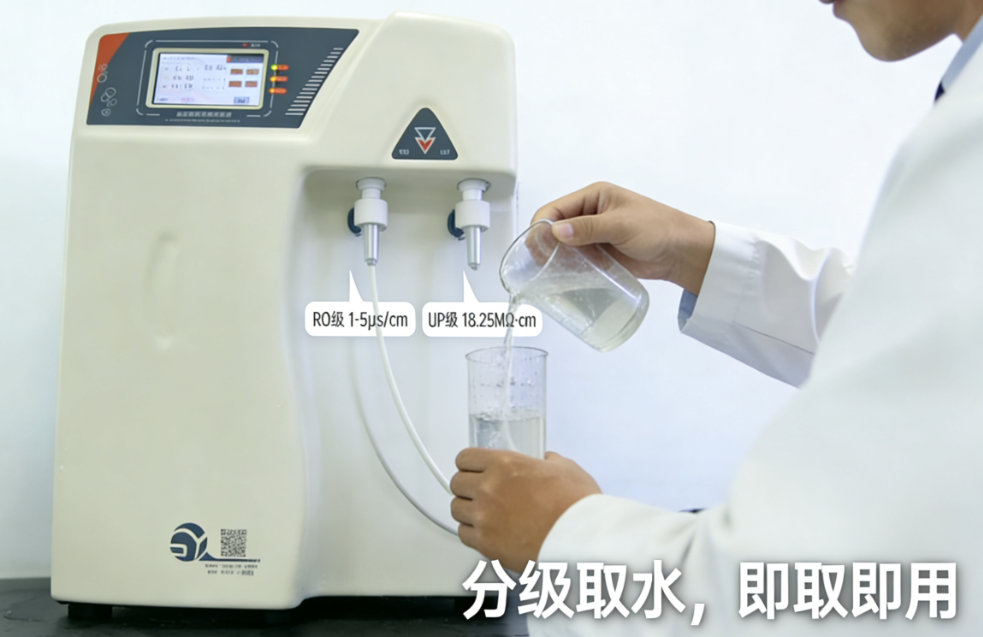 高校實(shí)驗(yàn)室超<font color='red'><font color='red'>純水機(jī)</font></font>日常